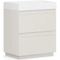 Тумба под раковину Belux Базель Н 70-02 4810924283436 70,2 см, напольная, светлый миндаль матовый