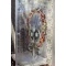 Душевая дверь распашная Cezares Royal Palace 215 см прозрачное с матовым узором ROYAL PALACE-A-B-13-100+60/60-CP-Br - 4