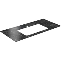 Столешница 100 см темно-серый глянец для раковин встраиваемых сверху Kerama Marazzi Plaza Classic Риальто PL2.VT93\100T