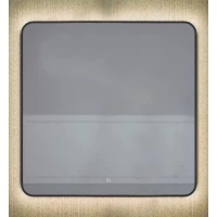 Зеркало Uperwood Modul 3049345676 80x80 см, с LED-подсветкой, сенсорным выключателем, диммером, антизапотеванием, черный