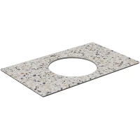 Столешница Kerama Marazzi Plaza Бричиола KM6012G0471RP80Ic2 79,6 см, белый камень