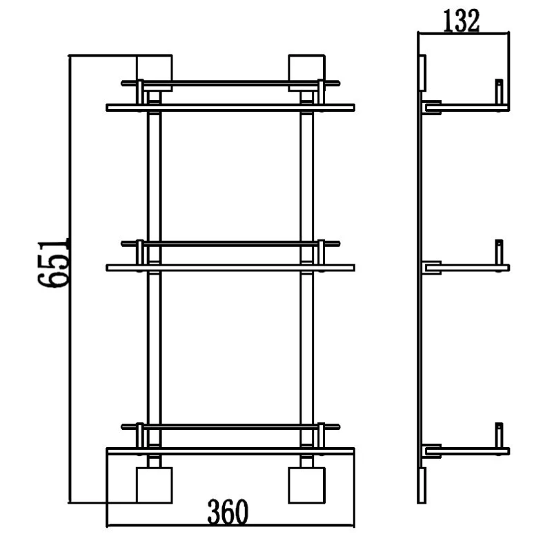 Полка стеклянная 36 см Savol 65A S-06522A-3 Полка стеклянная 36 см Savol 65A S-06522A-3