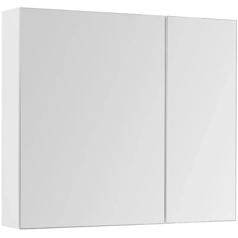 Зеркальный шкаф 100x87,3 см белый глянец L Aquanet Йорк 00202090