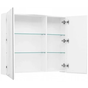 Изображение товара зеркальный шкаф 100x87,3 см белый глянец l aquanet йорк 00202090