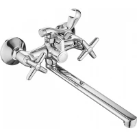 Смеситель для ванны Splenka S80.22 универсальный, с душевым гарнитуром, хром