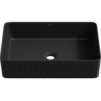 Раковина-чаша Wellsee Festive Fox 2.0 319611000 50x36 см, накладная, черный матовый