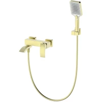 Смеситель для ванны Wonzon & Woghand Fit WW-88639009-BG с душевым гарнитуром, золотой матовый