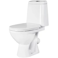 Унитаз-компакт Damixa Origin One 818607SC косой выпуск, с сиденьем микролифт, белый