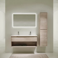 Комплект мебели Sancos Marmi 1.0 MR1.0120EG + CN7016 + CI1200 121 см, подвесной, дуб галифакс