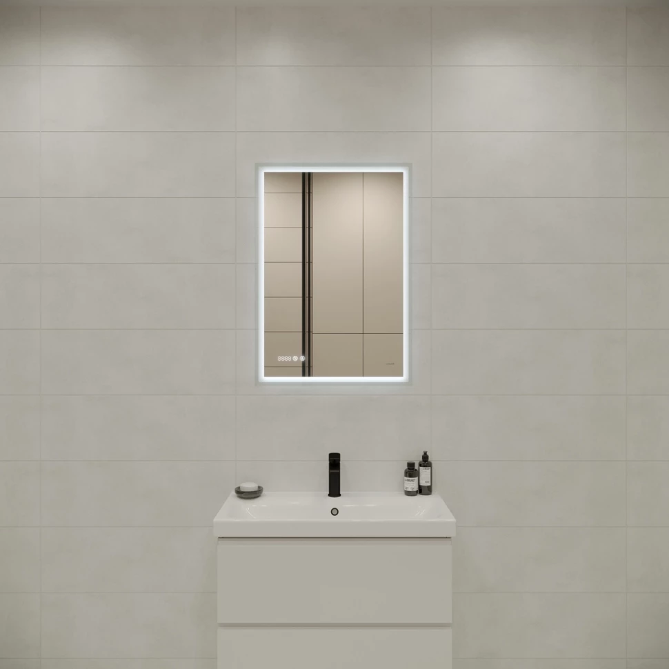 Зеркало 60x85 см Cersanit Design Pro LU-LED080*60-p-Os LU-LED080*60-p-Os - фото 5