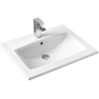 Раковина Vigo Элина 4640021623961 60x46,8 см, накладная, подвесная, белый