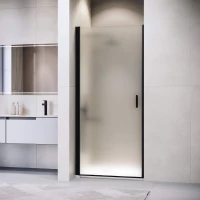 Душевая дверь RGW LE-003B Leipzig 351200309-24 90 см, профиль черный матовый, стекло матовое