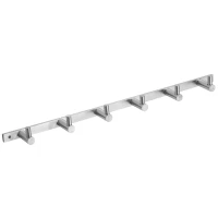 Планка с крючками Bemeta Neo 104606115 для ванны, нержавеющая сталь