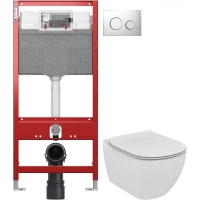 Комплект подвесной унитаз Ideal Standard Tesi T007901 + T352701 + система инсталляции Tece 9300302 + 9240921