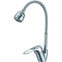 Смеситель для кухни D-Lin D150628-T с гибким изливом, хром