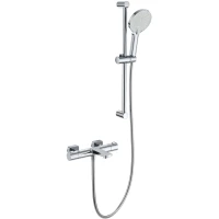 Термостат для ванны Wonzon & Woghand WW-C2021-A-CR с душевым гарнитуром, хром