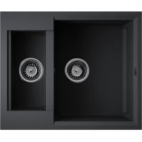Кухонная мойка Omoikiri Tetogranit Sakaime 60-2-BL 4993908 60x50 см, черный