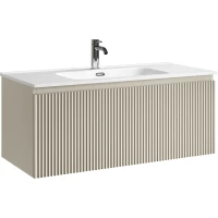 Тумба под раковину Sancos Snob R 1.0 SNR1.0100CE 99,5 см, подвесная, бежевый матовый