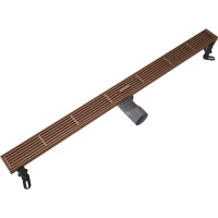 Душевой трап (лоток) Knotlor Storm SDRW0800LRB 80 см, с решеткой, перфорированный, бронза матовая