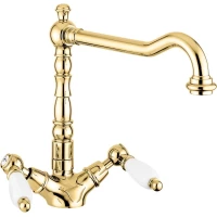 Смеситель для кухни Emmevi Deco Ceramic 121617/OR золотой