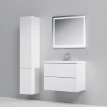 Комплект мебели белый глянец 80 см Am.Pm Gem M90FHX07522WG + M90WCC0752WG + M91AMOX0801WG