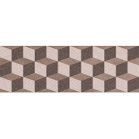 Декор Нефрит-Керамика Кронштадт коричневый ромбы 20x60