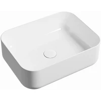 Раковина-чаша Plumberia Selection IXO XO5038BL 50x38 см, накладная, белый глянец