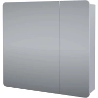 Зеркальный шкаф 80x75 см белый глянец Stella Polar Адель SP-00001101
