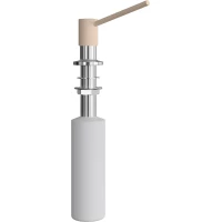 Дозатор для жидкого мыла Florentina Марко 707.728.0000.104 300 мл, встраиваемый, для кухни, хром/бежевый