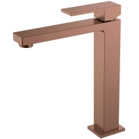 Смеситель для раковины Boheme Qubic 472-BRB бронза матовая