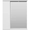 Зеркальный шкаф Misty Лира П-Лир04060-013Л 60x72 см L, с подсветкой, выключателем, белый глянец/белый матовый - 1