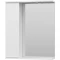 Зеркальный шкаф Misty Лира П-Лир04060-013Л 60x72 см L, с подсветкой, выключателем, белый глянец/белый матовый - 2