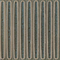 Декор чипсет Далия бирюзовый тёмный глянцевый 20x20