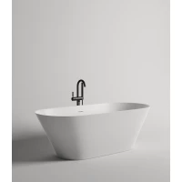 Ванна из литьевого мрамора Salini S-Sense Mona 102911G 180,7x81,5 см, отдельностоящая, белый глянец