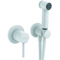 Гигиенический душ Kludi Bozz 389985376 со смесителем, белый матовый