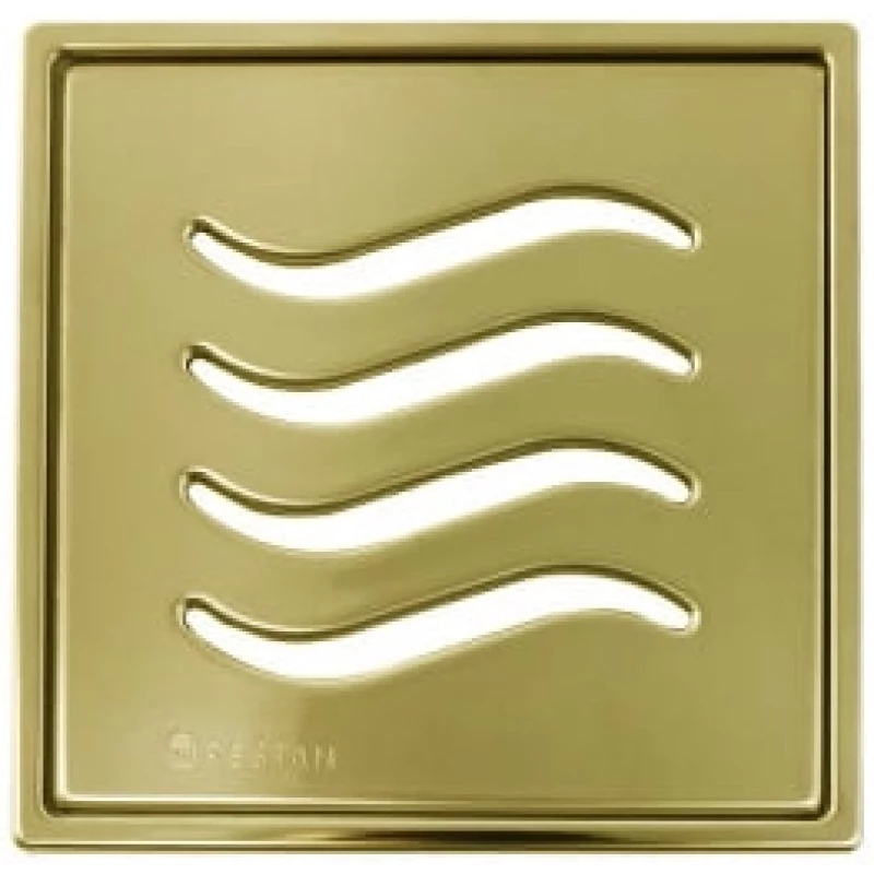 Душевой трап 144x144/50 мм золотой Pestan Confluo Standard Tide Mask Gold 4 13000143