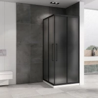 Душевой уголок 100x100 см Abber Schwarzer Diamant AG02100BMH матовое