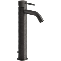 Смеситель для раковины Gessi Gessi316 54304#707 с донным клапаном, черный хром матовый