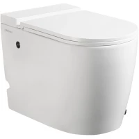 Напольный унитаз с сиденьем микролифт с импульсным смывом Abber Bequem AC1114P