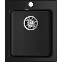 Кухонная мойка GranFest Practik 505 42,7x50,5 см, черный