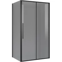 Душевой уголок Niagara NG-85-14TB-TB90-34 140x90 см, профиль черный матовый, стекло тонированное