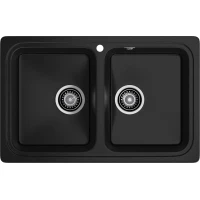 Кухонная мойка GranFest Standart 780K 78,6x50 см, черный