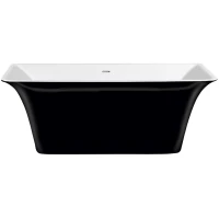 Акриловая ванна Lagard Evora Black Agate lgd-evr-ba 160,5x77 см, отдельностоящая, черный