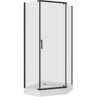 Душевой уголок 89x89x195 см Niagara NG-6805-08BLACK прозрачное