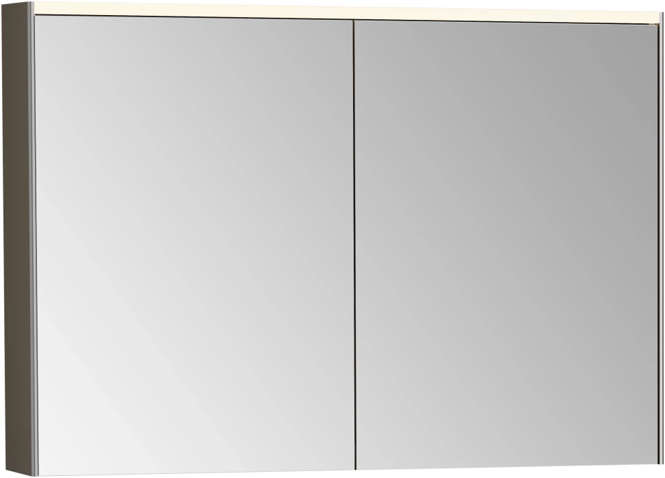 Зеркальный шкаф 102х69,5 см антрацит глянец Vitra Mirrors 66912 - фото 1
