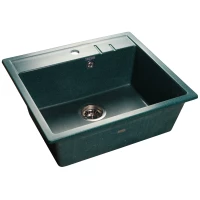 Кухонная мойка зеленый GranFest Quadro GF-Q560