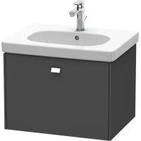 Тумба графит матовый 62 см Duravit Brioso BR404501049