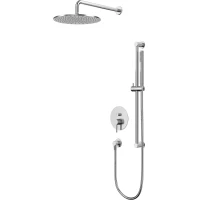 Душевой комплект Whitecross Y YSET05NIB 300 мм, со смесителем, никель матовый