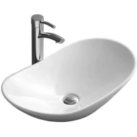 Раковина-чаша CeramaLux 7811A 61,5x36 см, накладная, белый