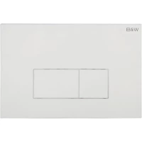 Кнопка смыва Black & White Universe WPI-09541 09541 для инсталляции, белый глянец